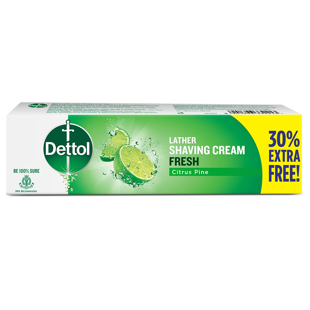 Dettol Fresh Lather Shaving Cream  60 g +(Free 30% Extra)
